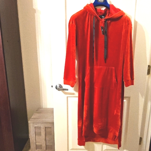 Ashley Stewart Red Long Sleeve Dress - Picture 1 of 5